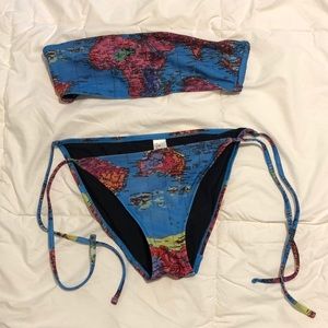 Map Print Bikini